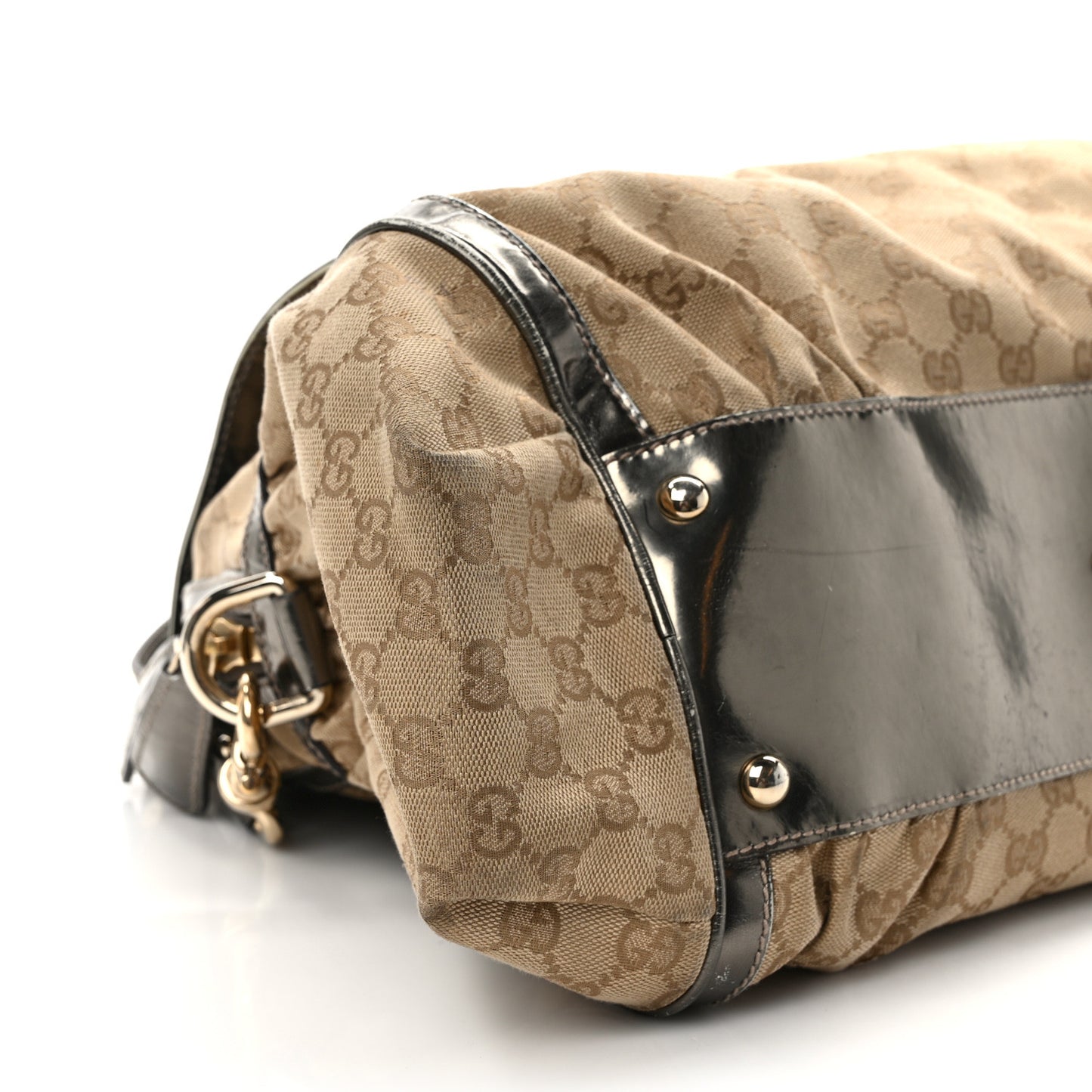 Monogram Pop Bamboo Large Top Handle Tote Pewter