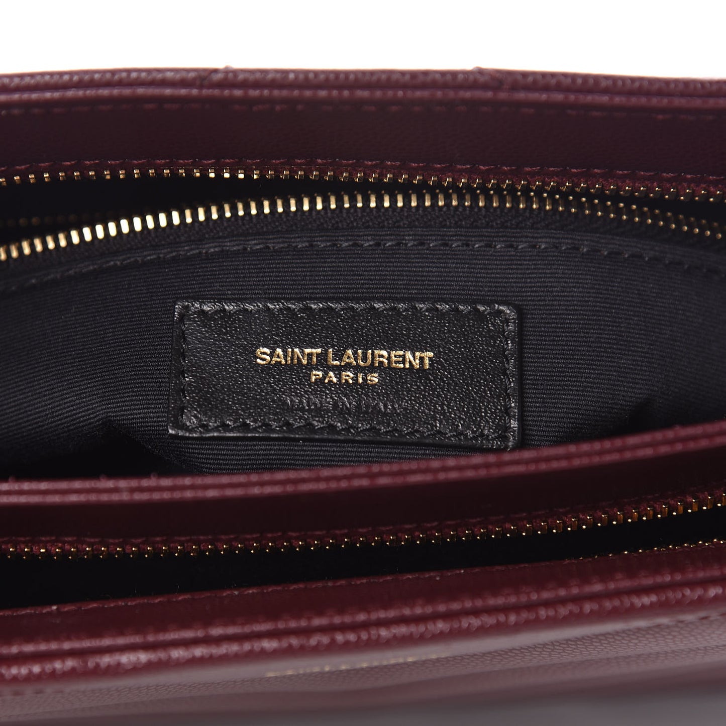 Grain de Poudre Matelasse Chevron Small Tribeca Shopping Bag Garnet