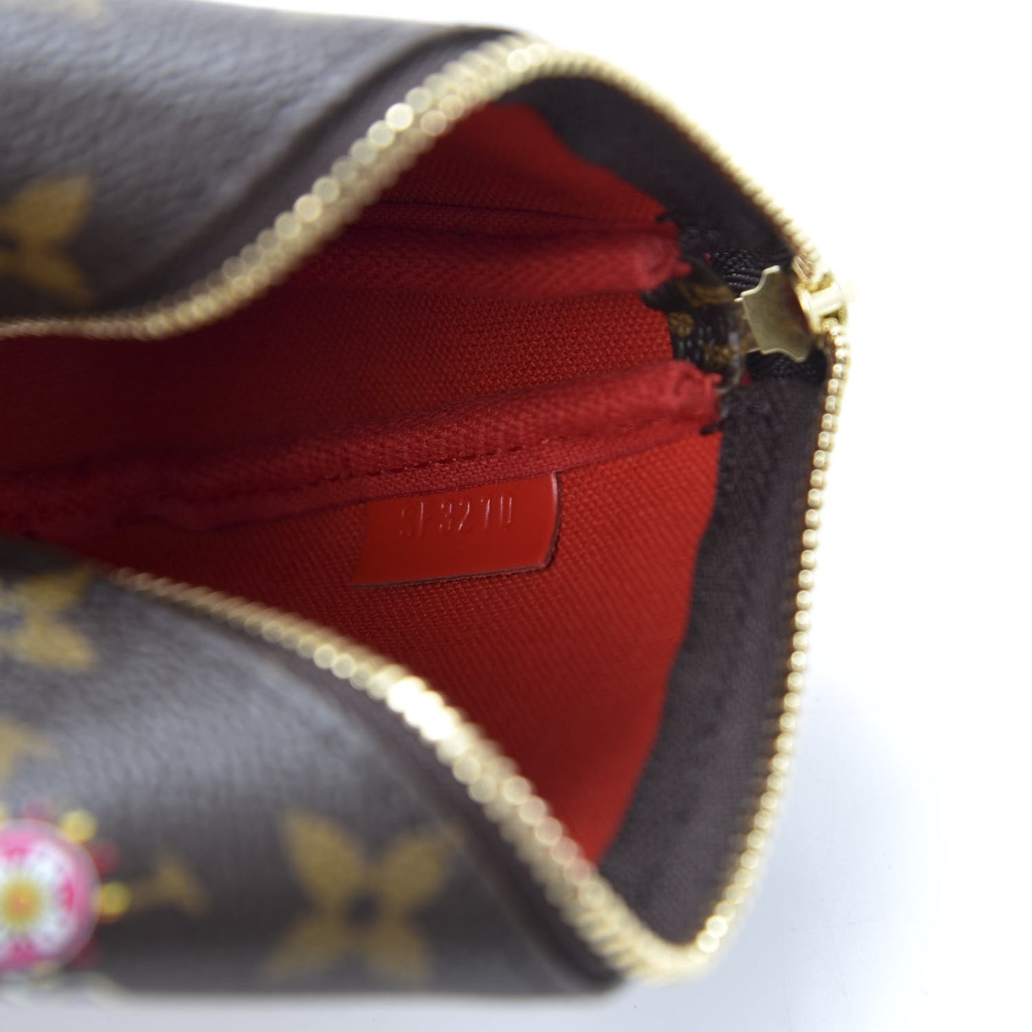 Monogram 2020 Christmas Animation Bumper Cars Mini Pochette Accessories Coquelicot