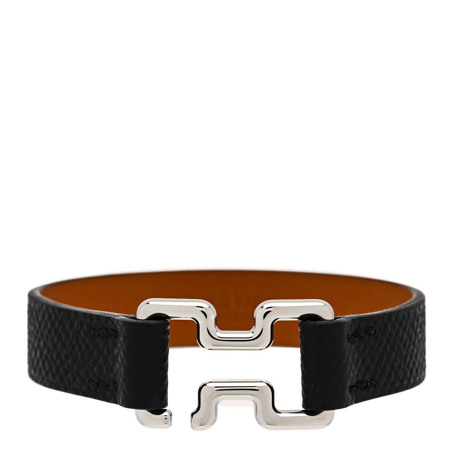 Hermes Epsom Tonight Bracelet T4 Black 1 of 7