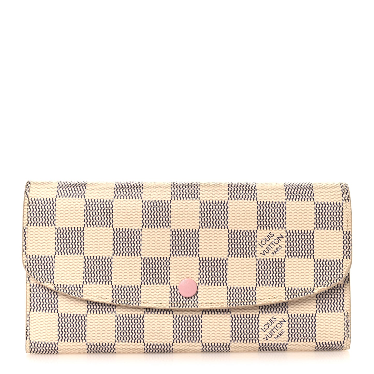 Damier Azur Emilie Wallet Rose Ballerine