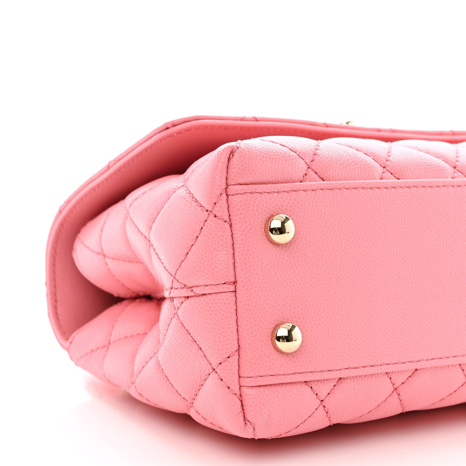 Chanel Caviar Quilted Mini Coco Chain Handle Flap Pink 9 of 11