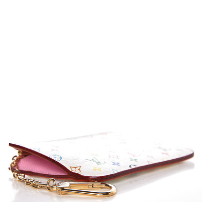 Louis Vuitton Monogram Multicolor Key Pouch White Litchi 5 of 16