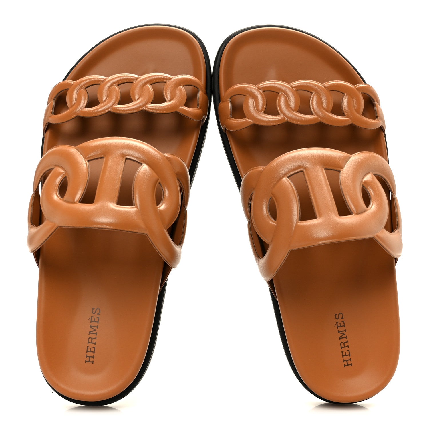 Hermes Nappa Extra Sandals 38 Naturel 2 of 9