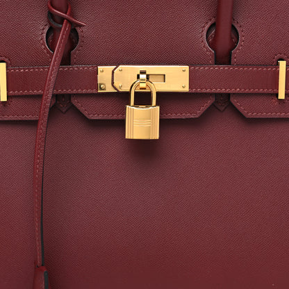 Hermes Madame Calfskin Birkin Sellier 30 Rouge H 8 of 12