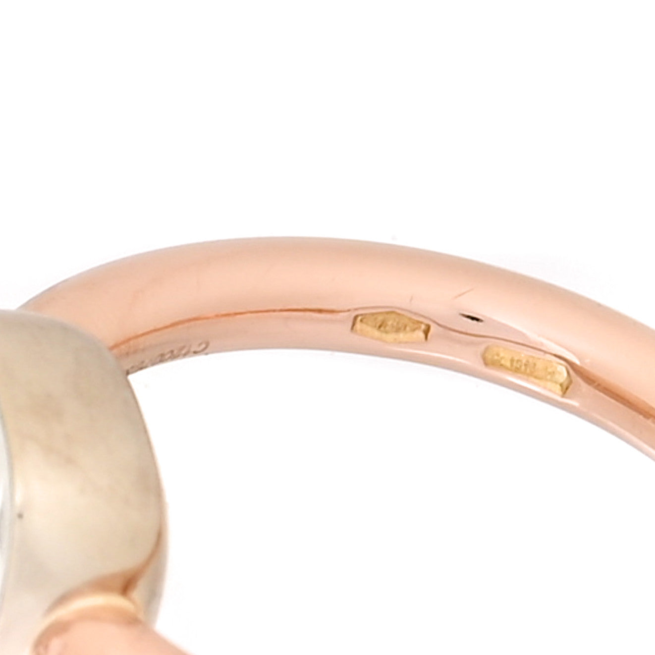 Pomellato 18K Rose Gold White Topaz Classic Nudo Ring 54 6.75 5 of 6