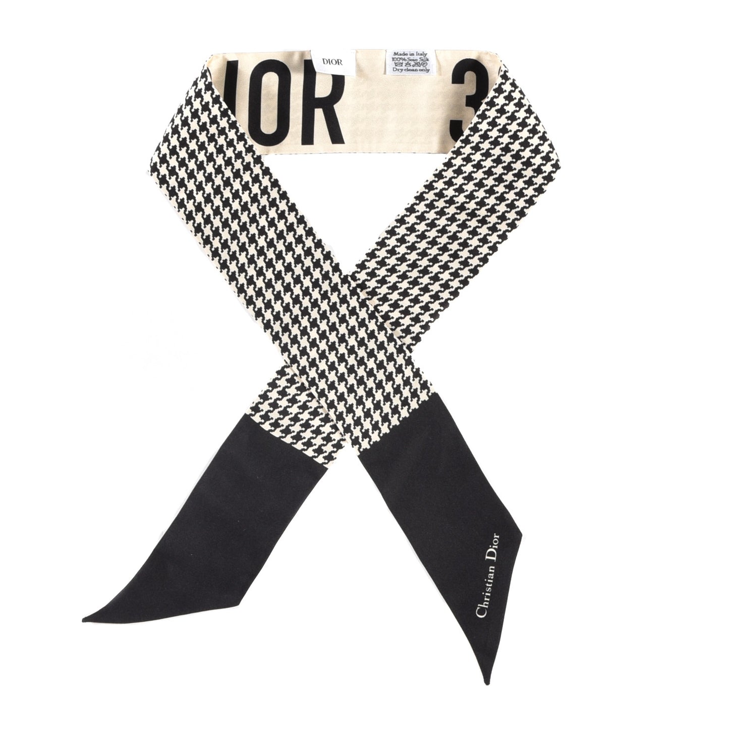 Silk 30 Montaigne Mitzah Scarf Black White