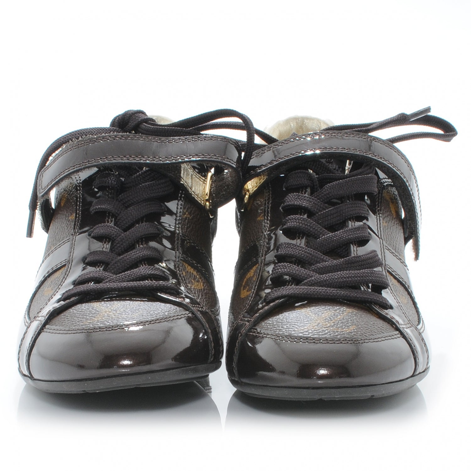 Louis Vuitton Patent Monogram Globe Trotter Sneakers 35 4 of 8