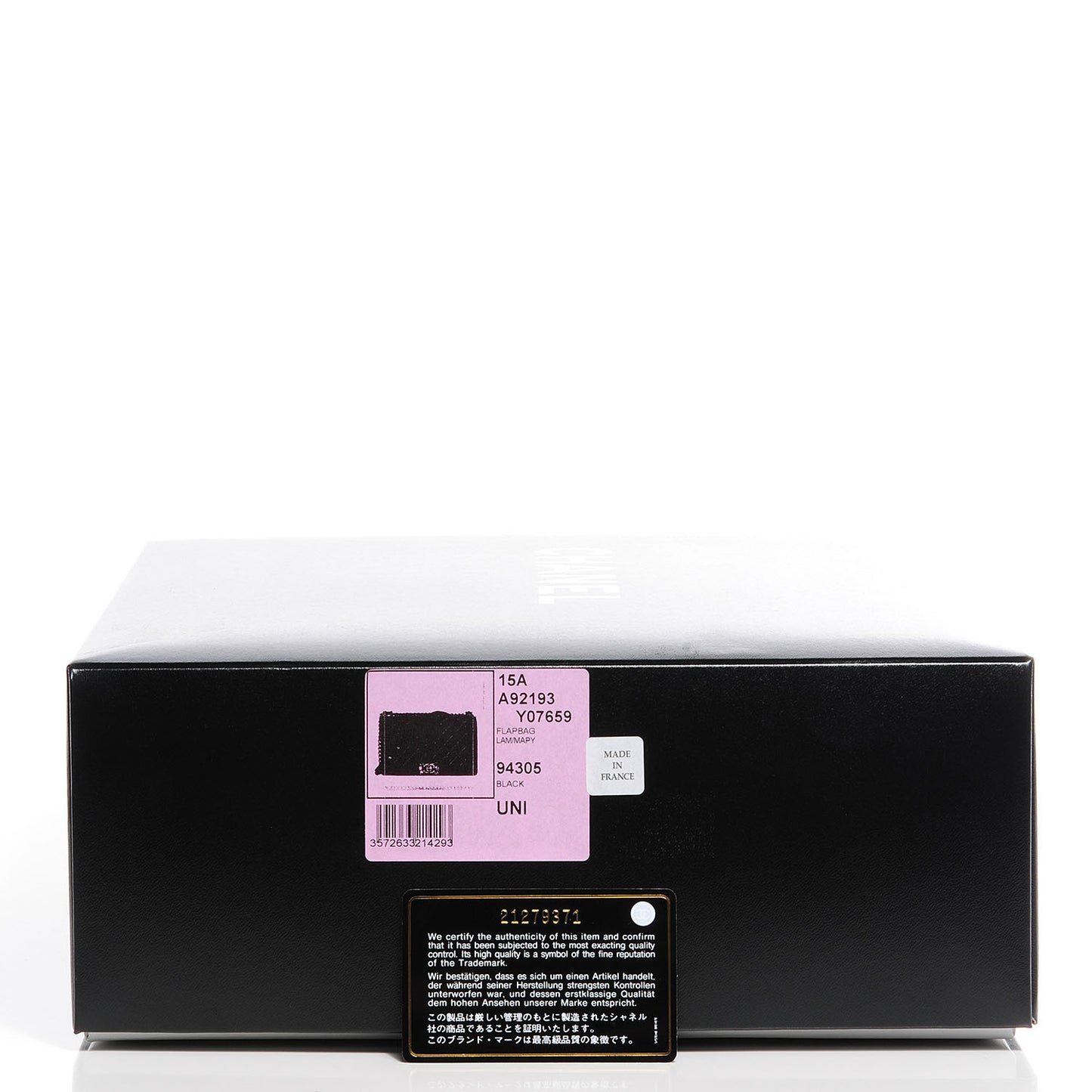 Lambskin Quilted New Medium Boy Flap Black