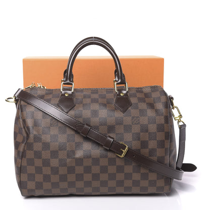 Louis Vuitton Damier Ebene Speedy Bandouliere 30 31 of 31