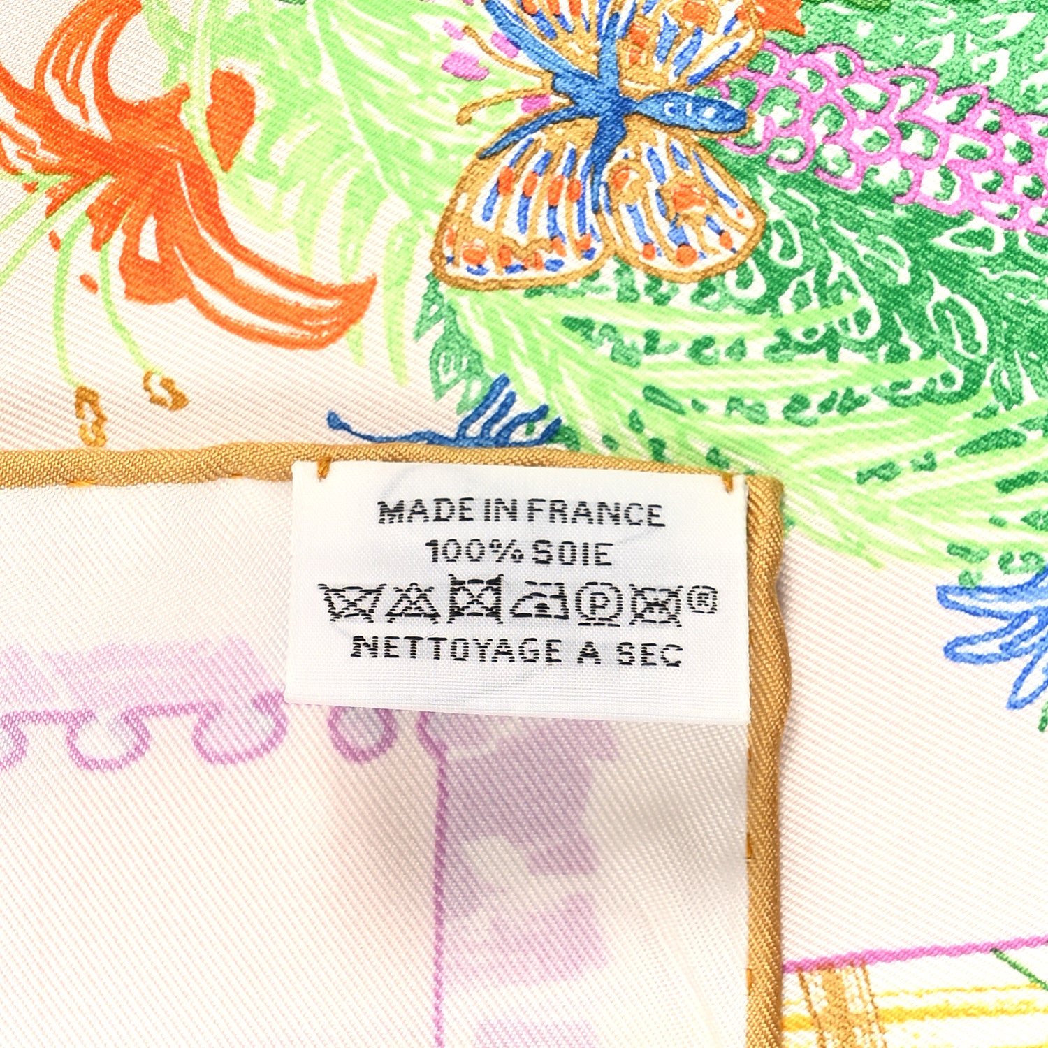 Hermes Chevaloscope Scarf 90 Nacre Vert Multicolor 1895643