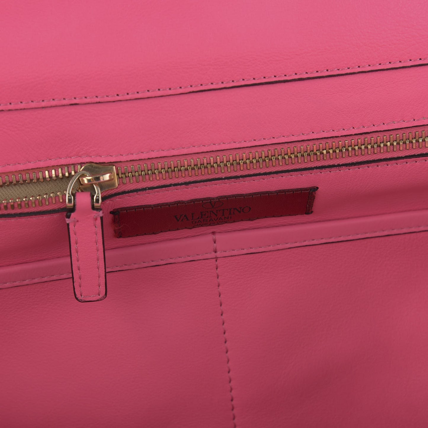 Vitello Medium Rockstud Tote Fuxia Fluo
