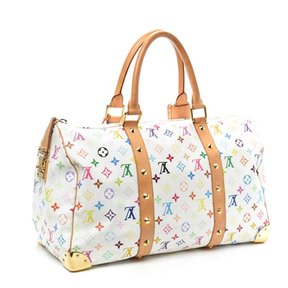 Louis Vuitton Monogram Multicolor Keepall 45 White 2 of 7