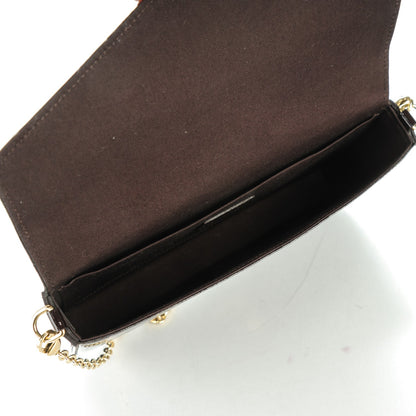 Louis Vuitton Vernis Pochette Felicie Chain Wallet Amarante 5 of 9