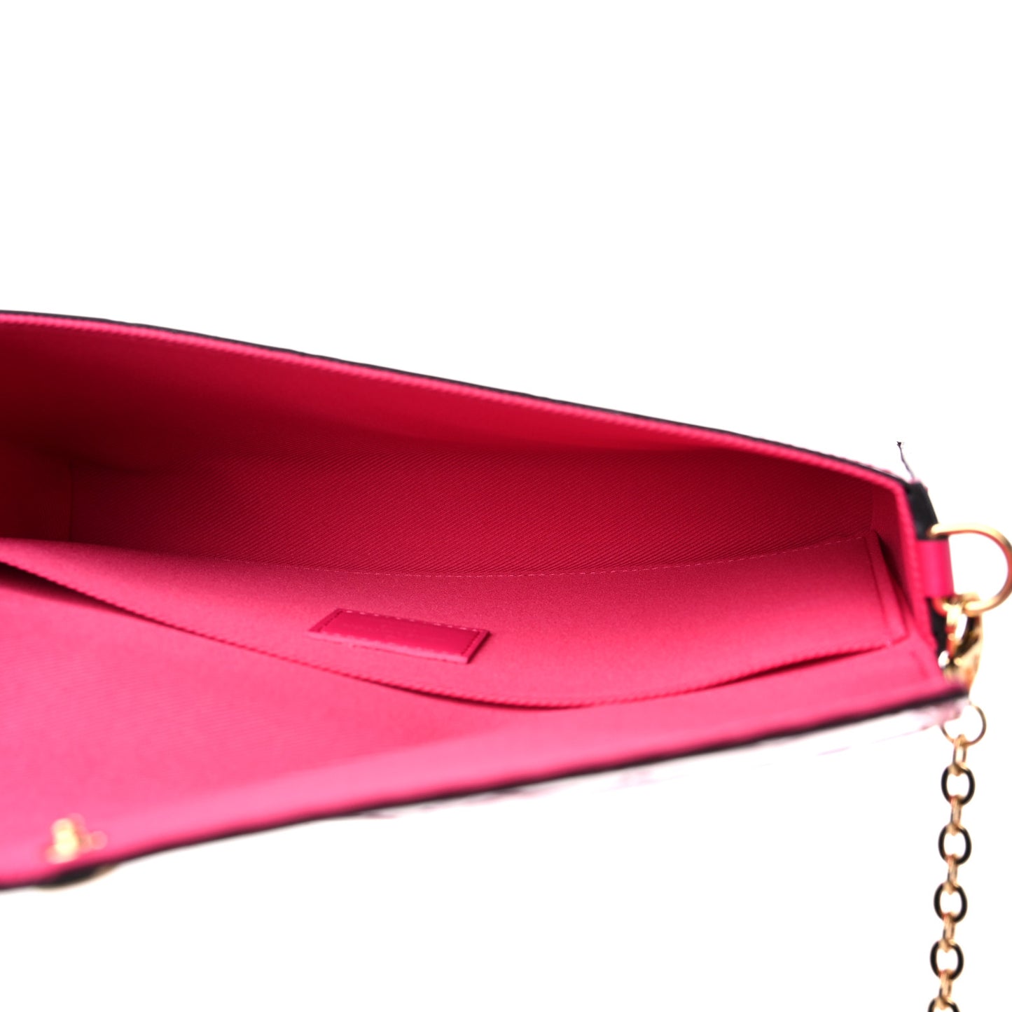 Vernis Valentine Pochette Felicie Chain Wallet Fuchsia