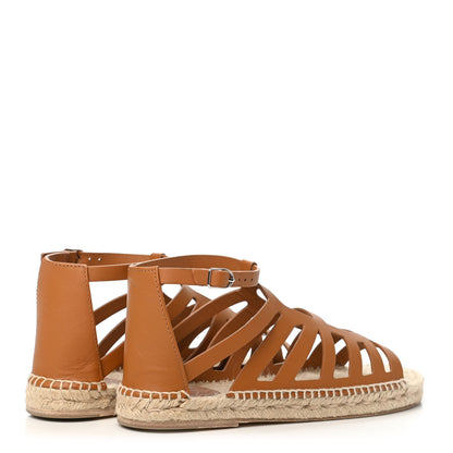 Hermes Calfskin Costanza Espadrilles 39 Beige Dore 4 of 7
