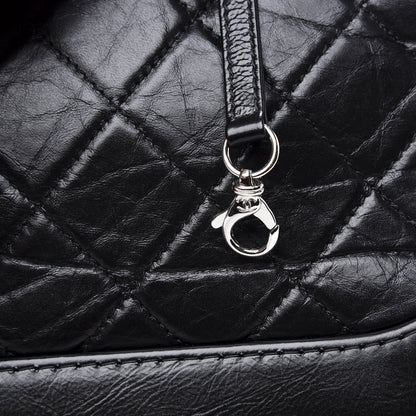Chanel Aged Calfskin Quilted Small Gabrielle Hobo Black 7 of 10