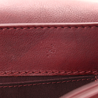 Chanel Calfskin Medium Boy Reverso Flap Burgundy 8 of 12