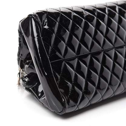 Chanel Patent Quilted Medium Just Mademoiselle Bowling Bag Black 6 of 10