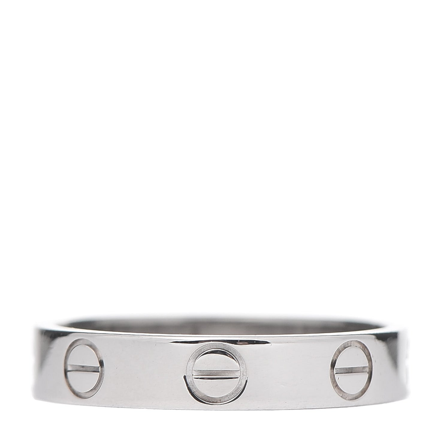 18K White Gold 3.5mm LOVE Wedding Band Ring 51 5.75