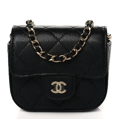 Chanel Caviar Quilted Mini Clutch With Chain Black 1 of 12