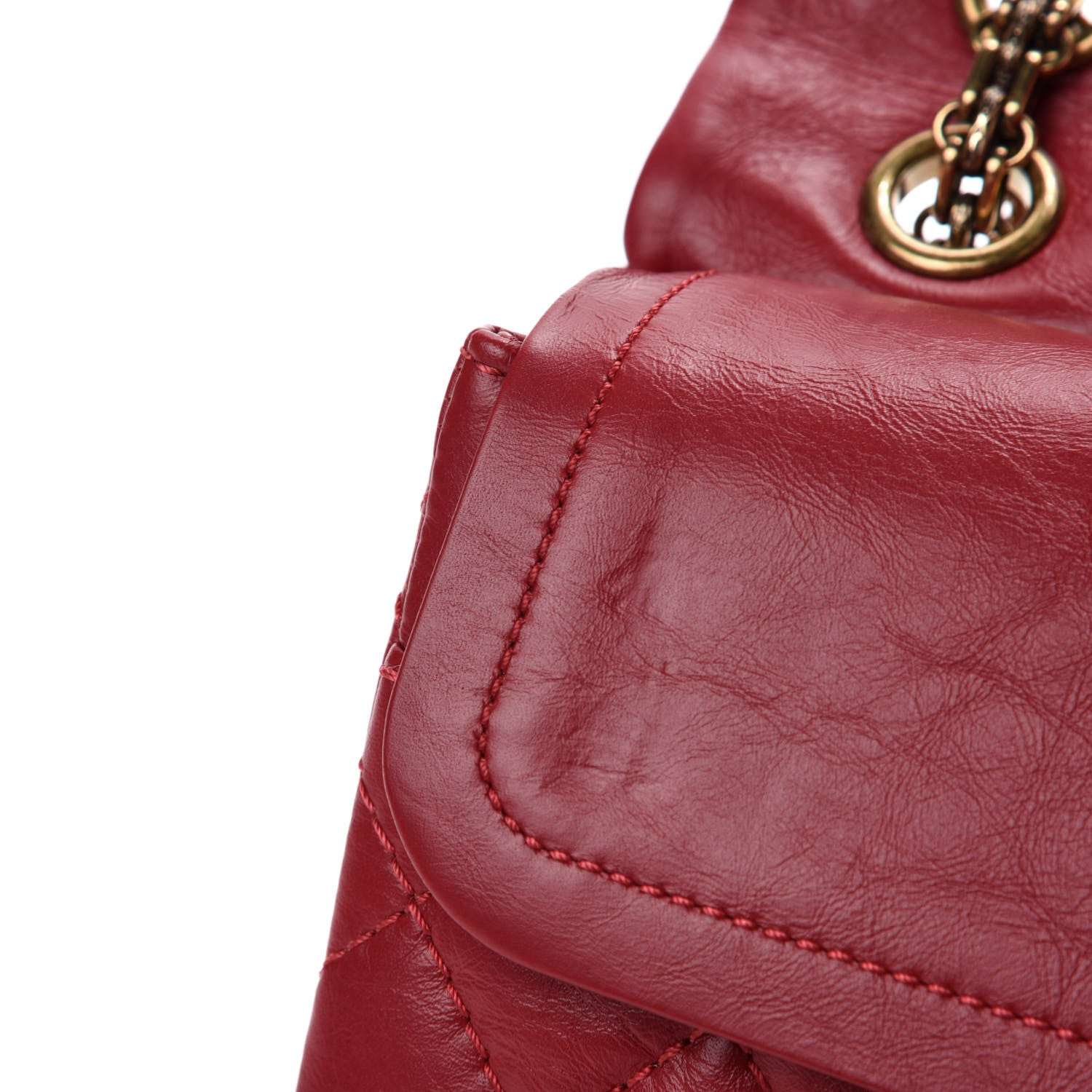 Chanel Aged Calfskin Quilted 2.55 Reissue 225 Flap Red 8 of 12