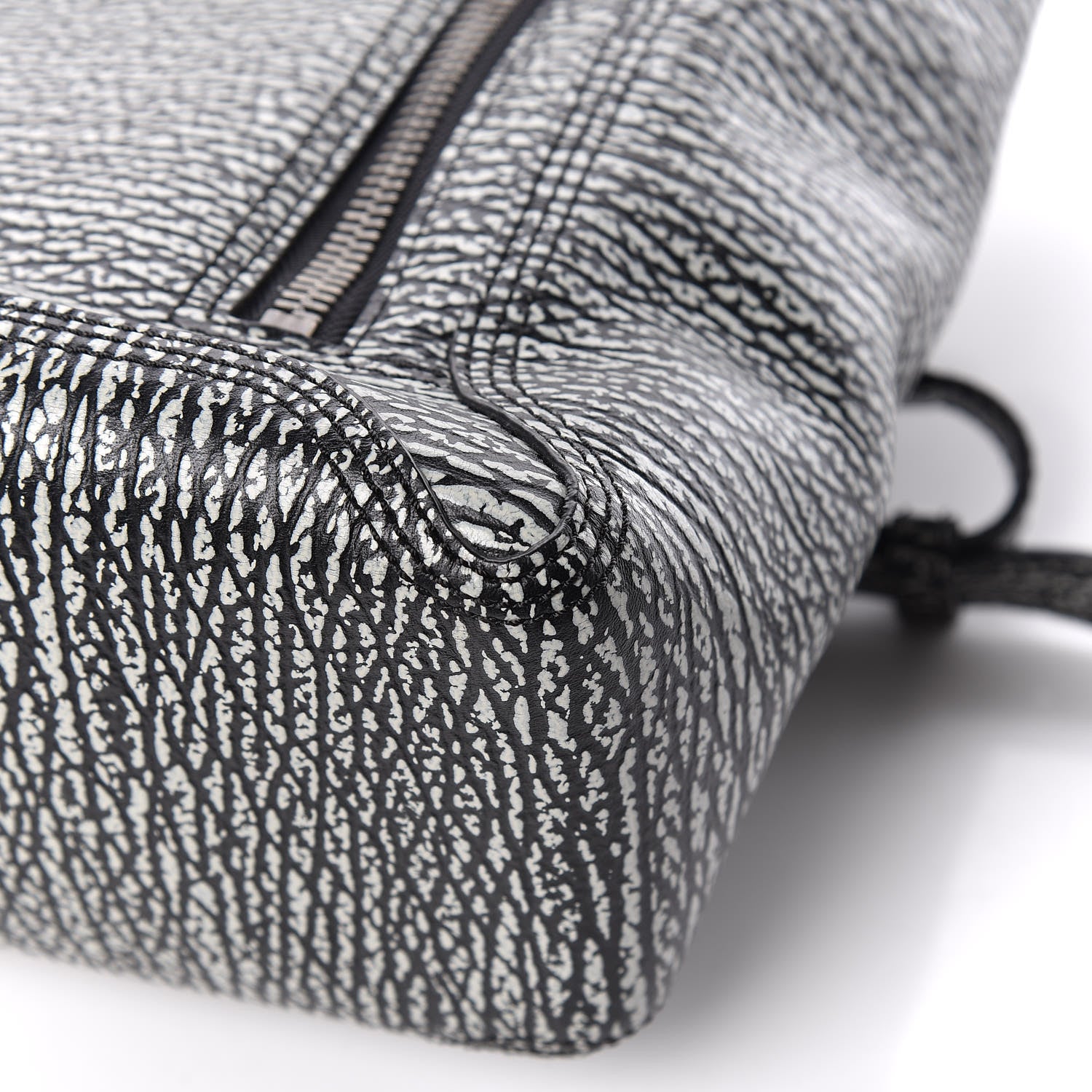 3.1 Phillip Lim 3.1 Textured Calfskin Pashli Backpack Black Cream 10 of 13