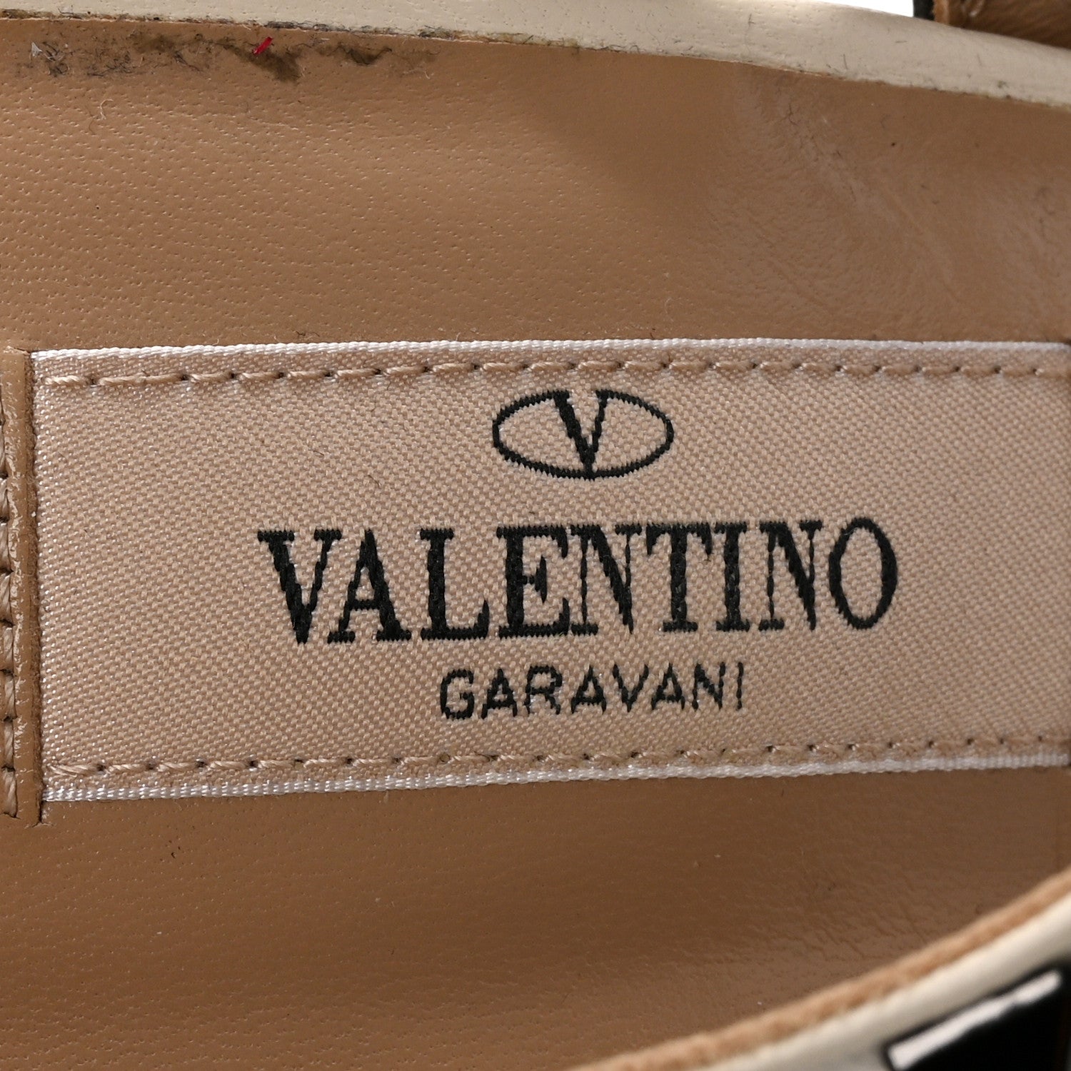 Valentino Garavani Calfskin Rockstud Ankle Strap 100mm Pumps 39 Light Ivory Black 7 of 9