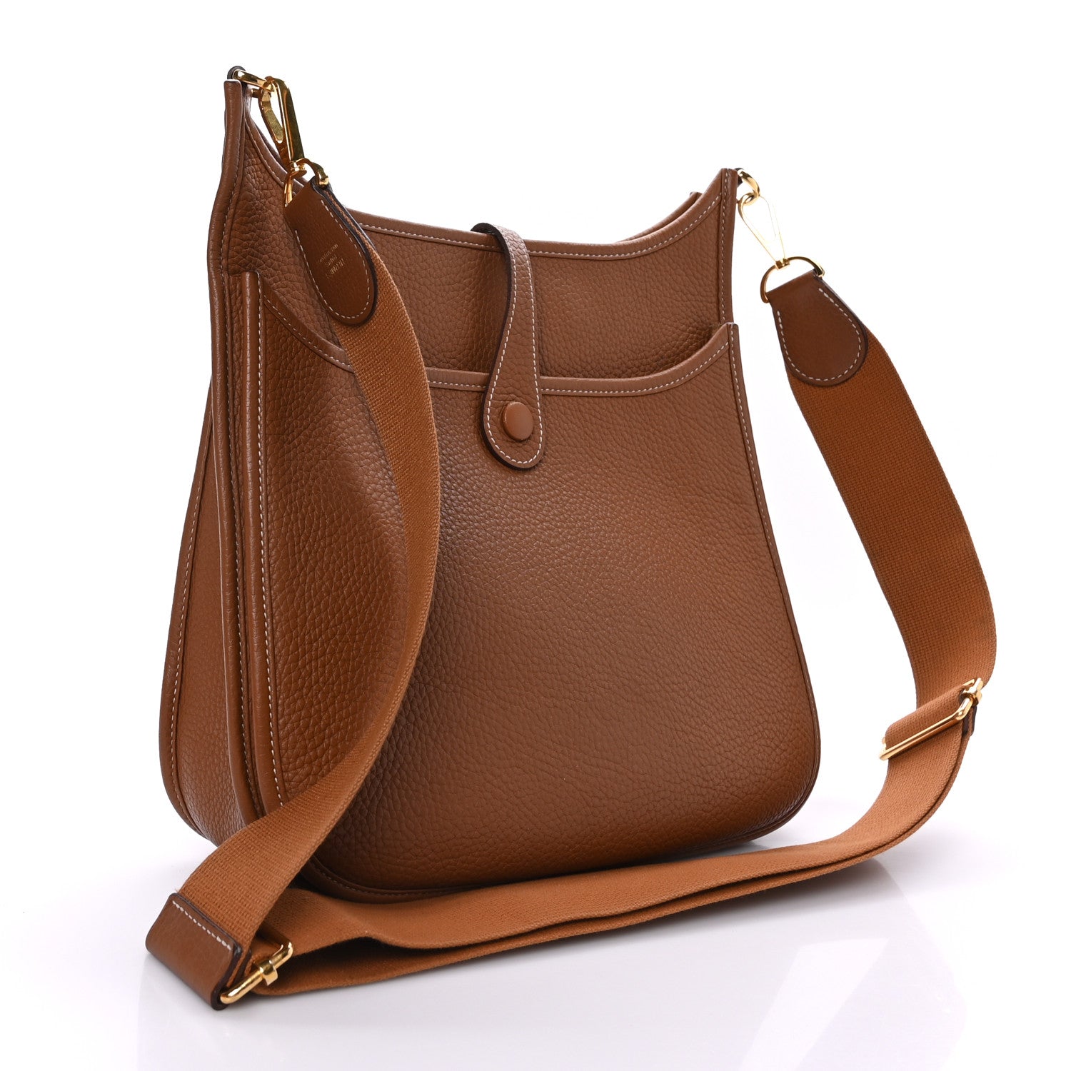 Hermes Taurillon Clemence Evelyne III PM Gold 3 of 11