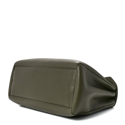 Celine Grained Calfskin Medium Soft 16 Bag Dark Olive 8 of 10
