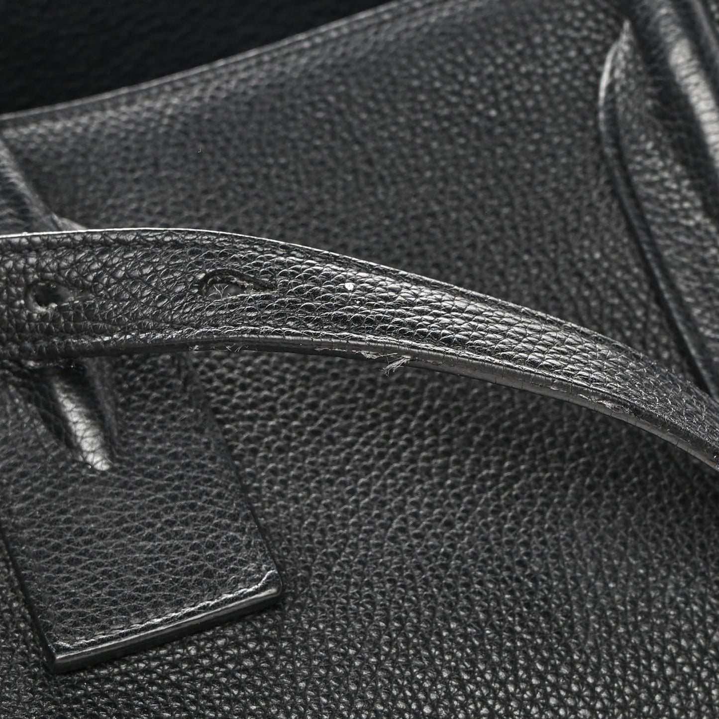 Grained Calfskin Medium Souple Sac De Jour Black