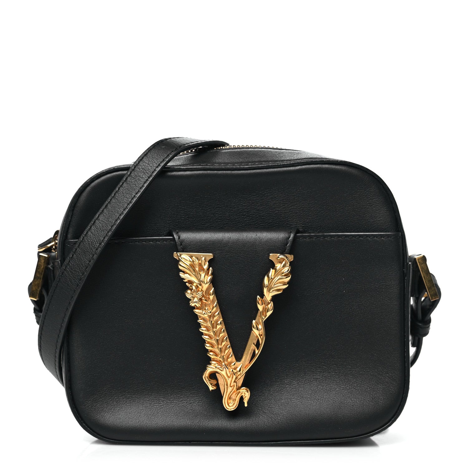 Versace Nappa Virtus Camera Bag Black 1 of 11