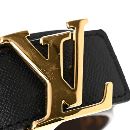 Louis Vuitton Calfskin Monogram 30mm LV Initiales Reversible Belt 85 34 Black 8 of 9