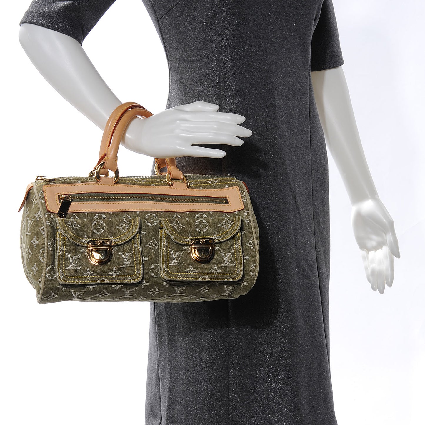 Monogram Denim Neo Speedy Lichen