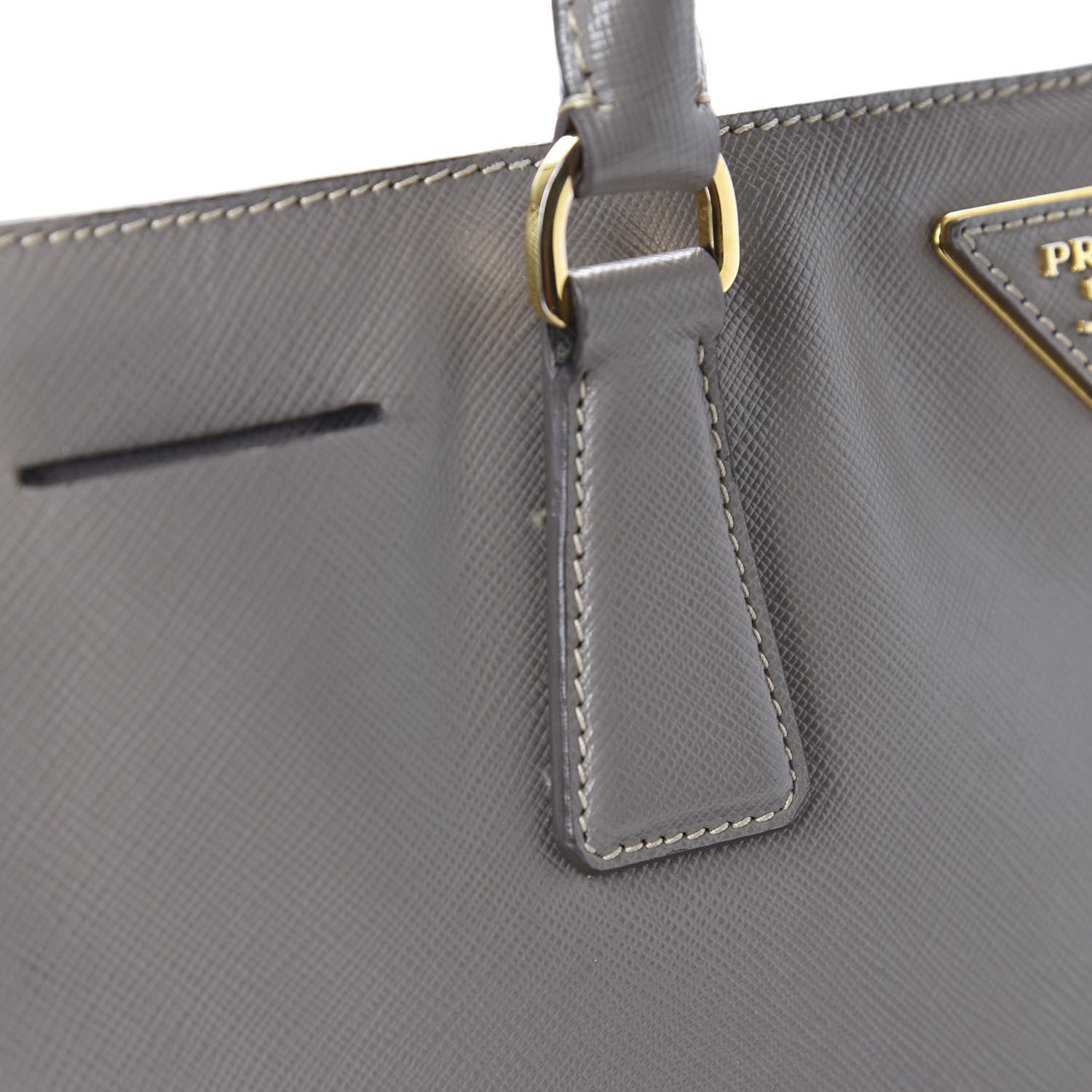 Prada Saffiano Lux Small Tote Argilla 8 of 13