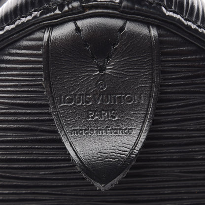 Louis Vuitton Epi Speedy 25 Black 6 of 16