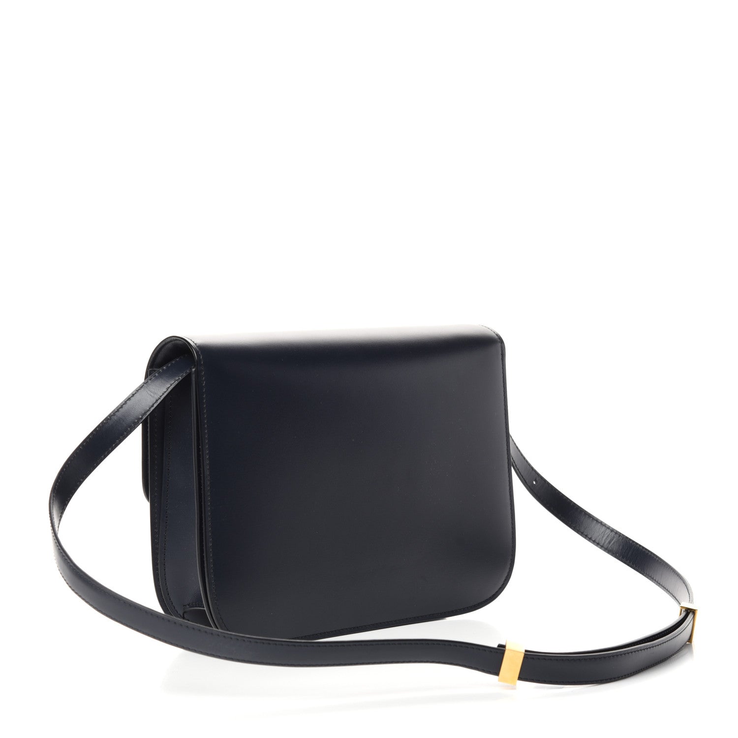 Celine Box Calfskin Medium Classic Box Flap Bag Navy 3 of 10