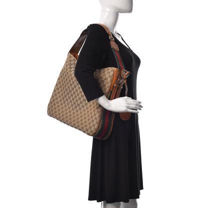 Gucci Monogram Medium Heritage Shoulder Bag Light Tobacco 3 of 11