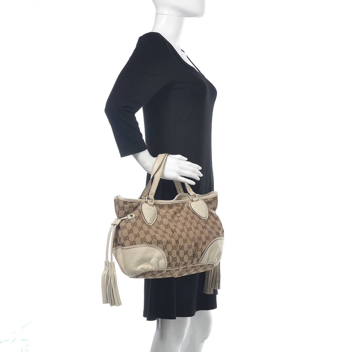 Monogram Small Tribeca Tote Off White