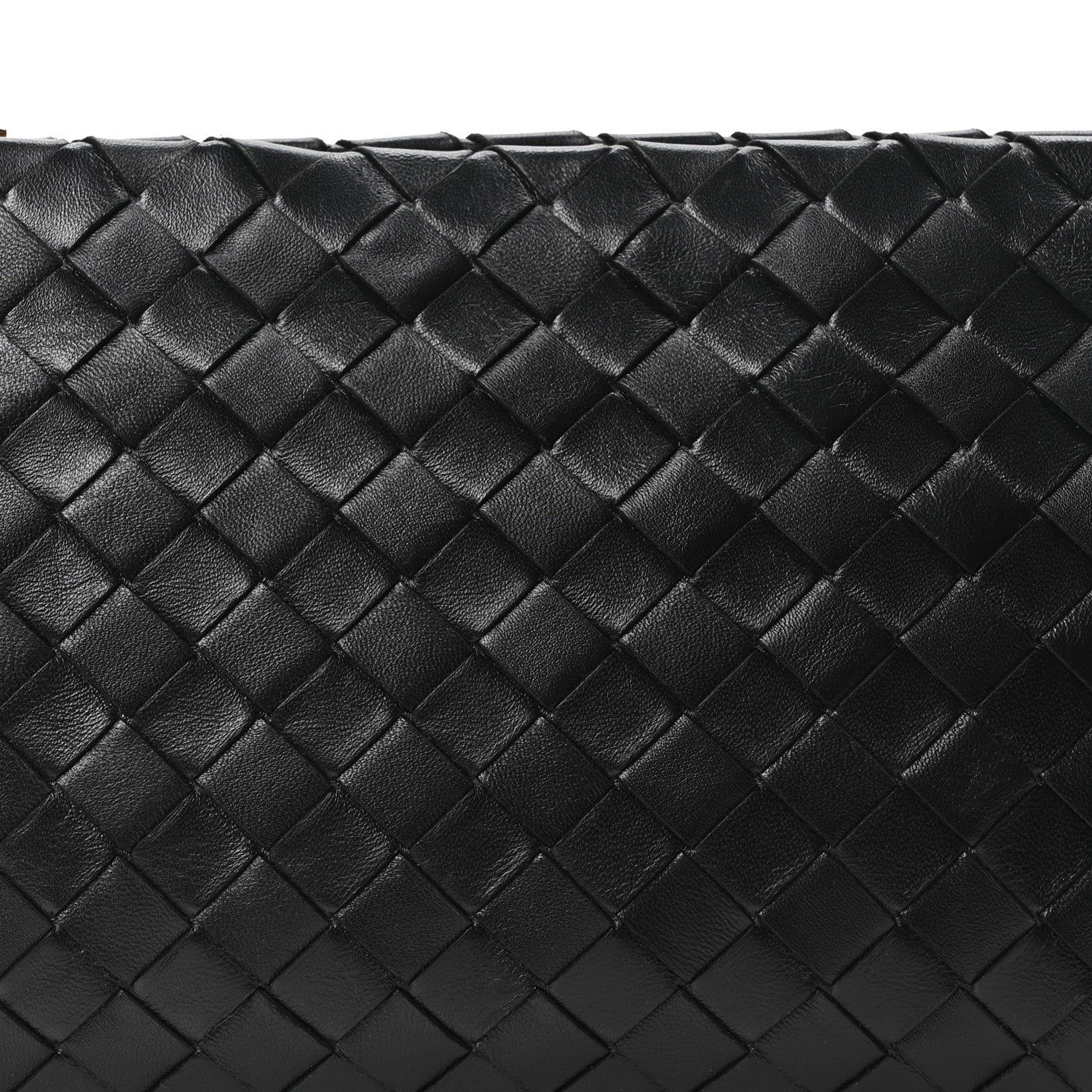 Bottega Veneta Nappa Intrecciato Medium Flat Zip Pouch Black 8 of 10
