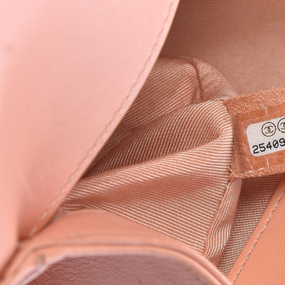 Chanel Calfskin Chevron Quilted Small Boy Flap Light Orange 7 of 20