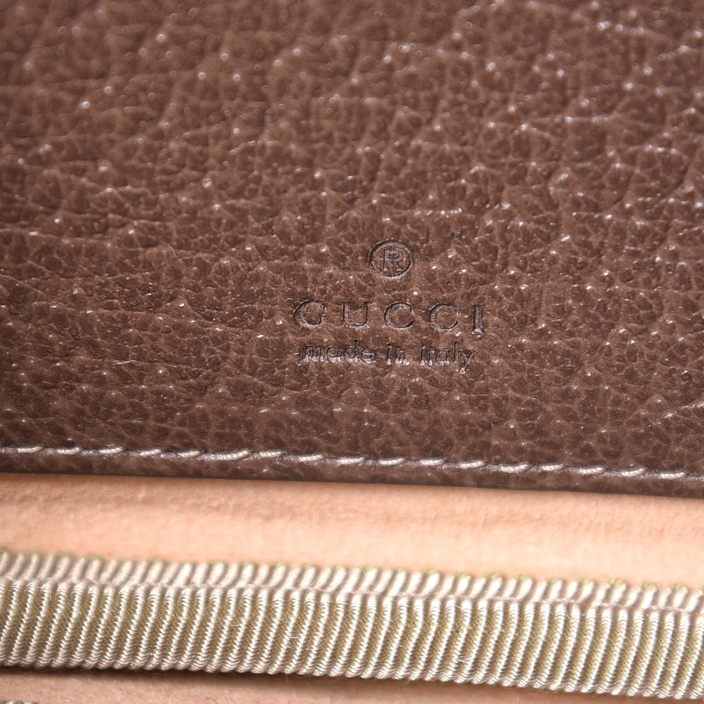 GG Supreme Monogram Ophidia Belted iPhone Case 85 34 Dark Brown