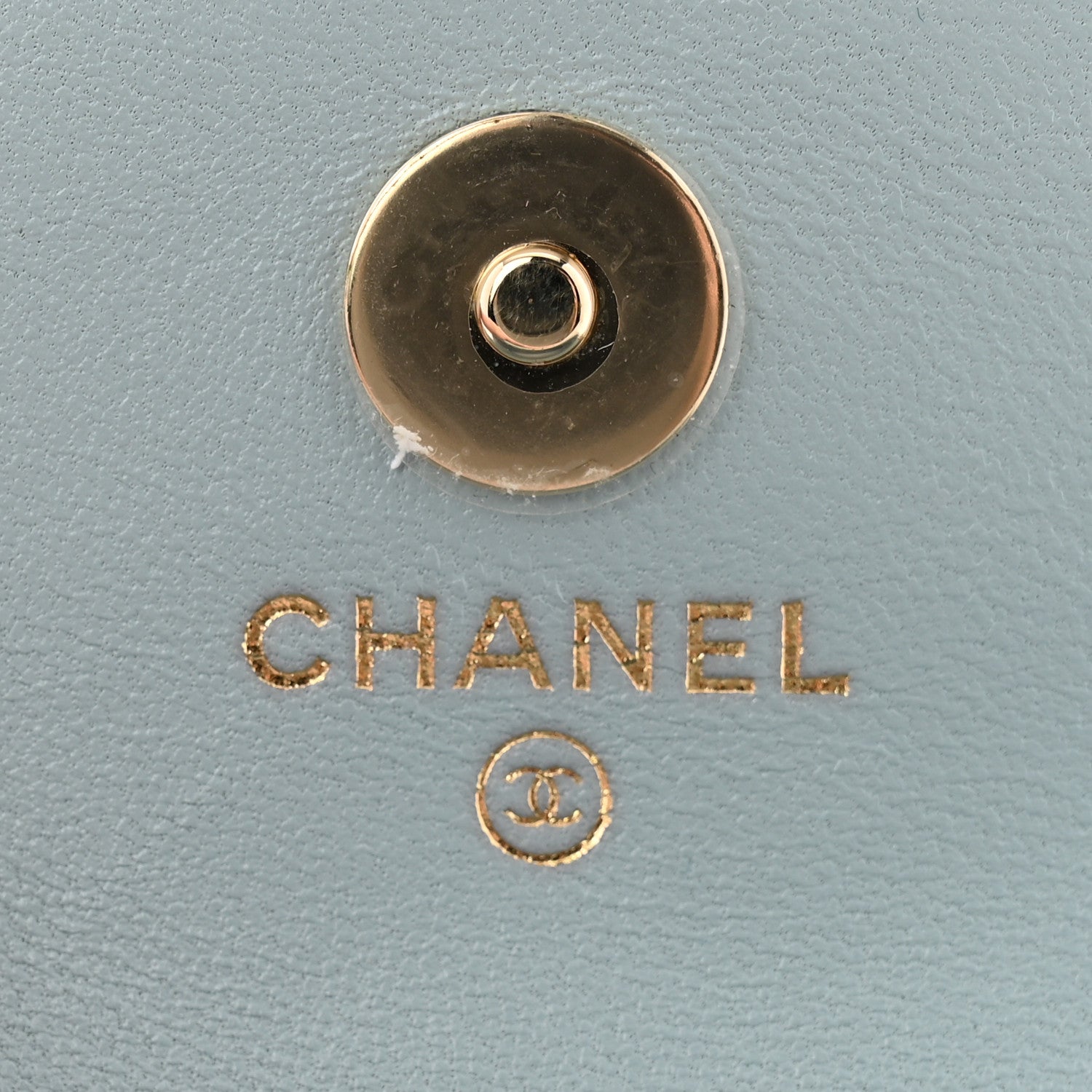 Chanel Lambskin Quilted Pearl Chain Belt Bag Light Blue 6 of 12