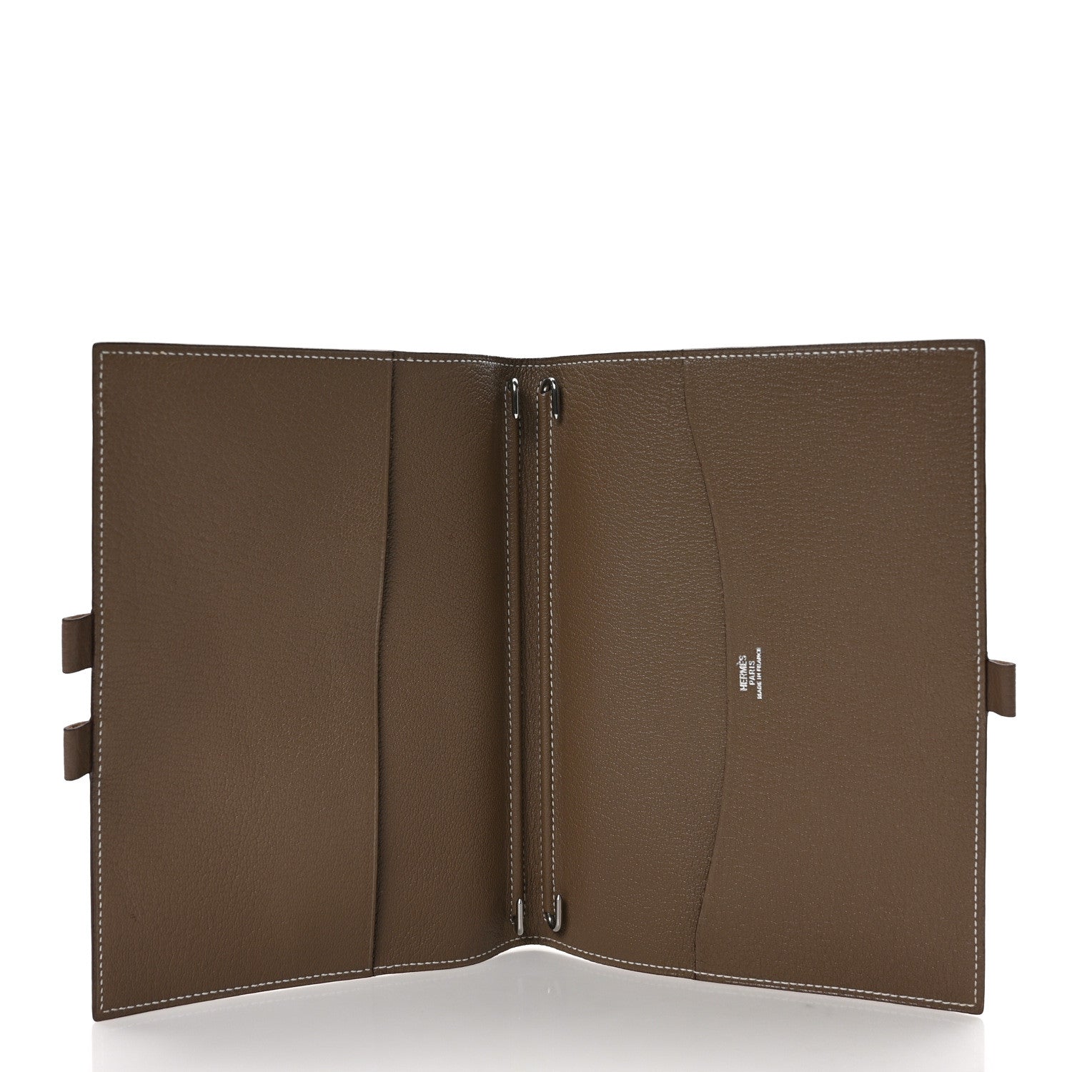 Hermes Chevre Mysore Globe Trotter Agenda Cover PM Etoupe 5 of 7