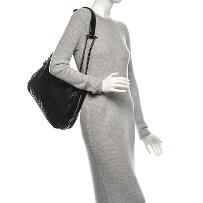 Chanel Lambskin Expandable Tote Black 2 of 8