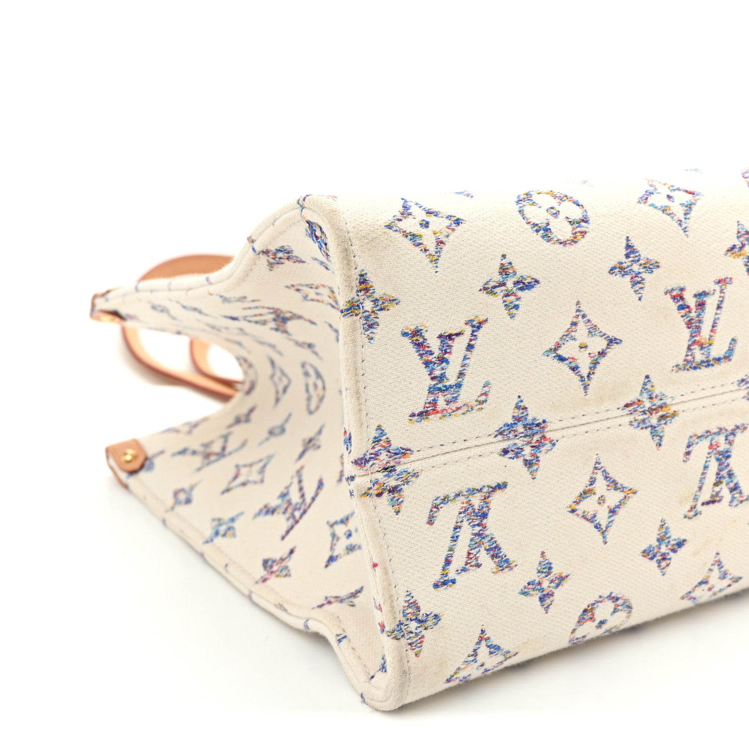 Louis Vuitton Monogram Jacquard Nautical Onthego MM Multicolor Beige 9 of 12