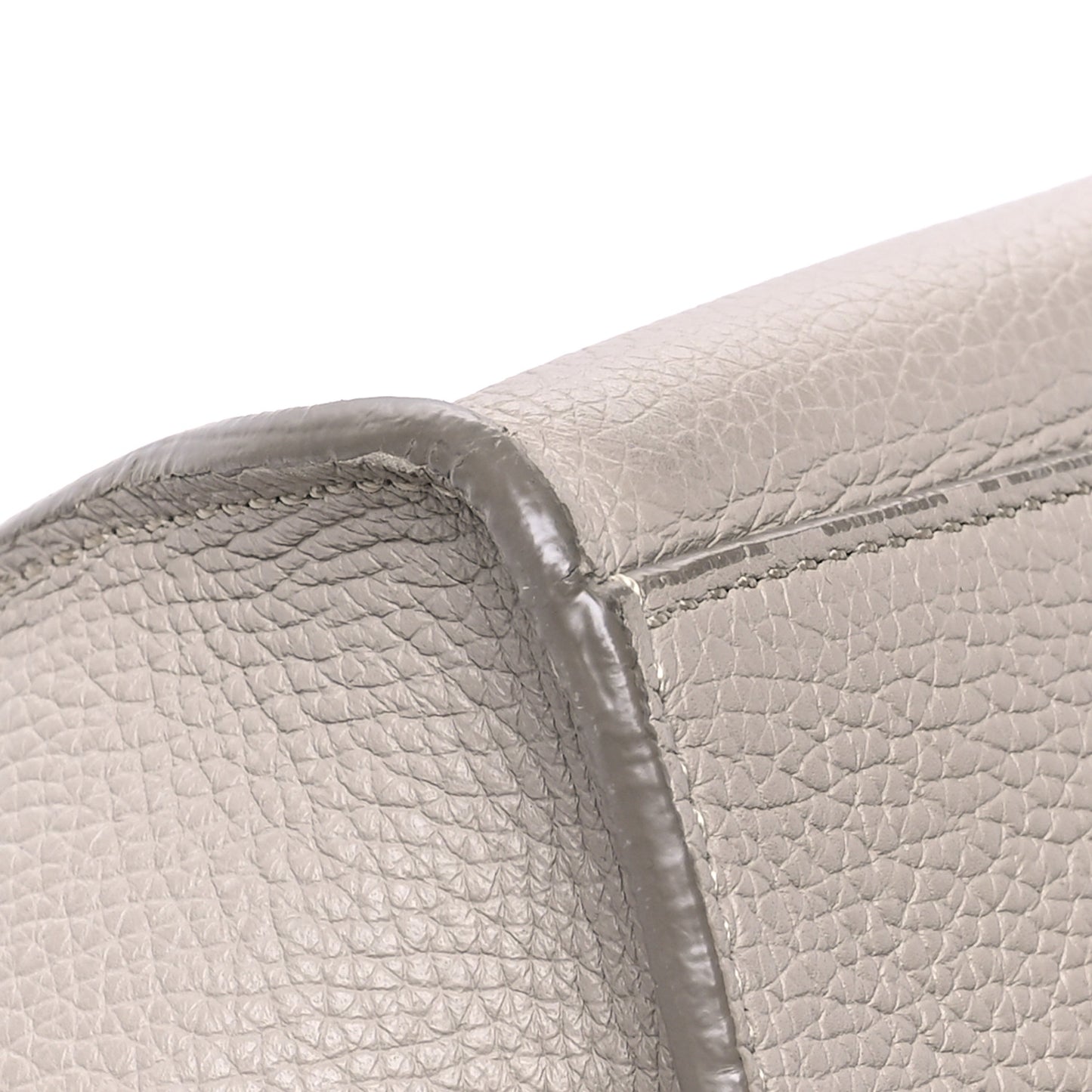 Supple Grained Calfskin Medium Big Bag Light Taupe