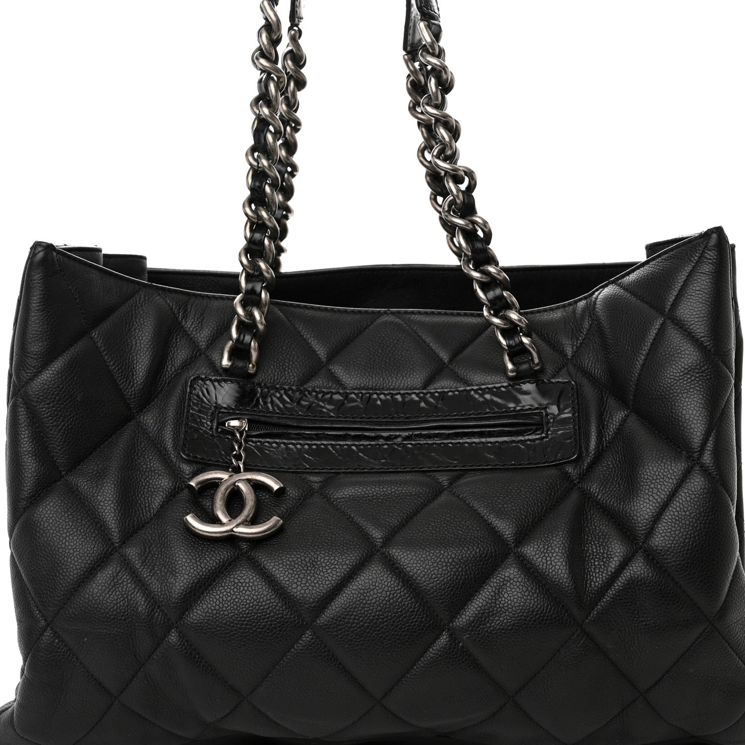 Chanel Caviar Quilted Coco Casual Tote Black 8 of 24
