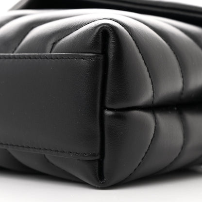 Saint Laurent Calfskin Y Quilted Monogram Monochrome Toy Loulou Crossbody Bag Black 11 of 11