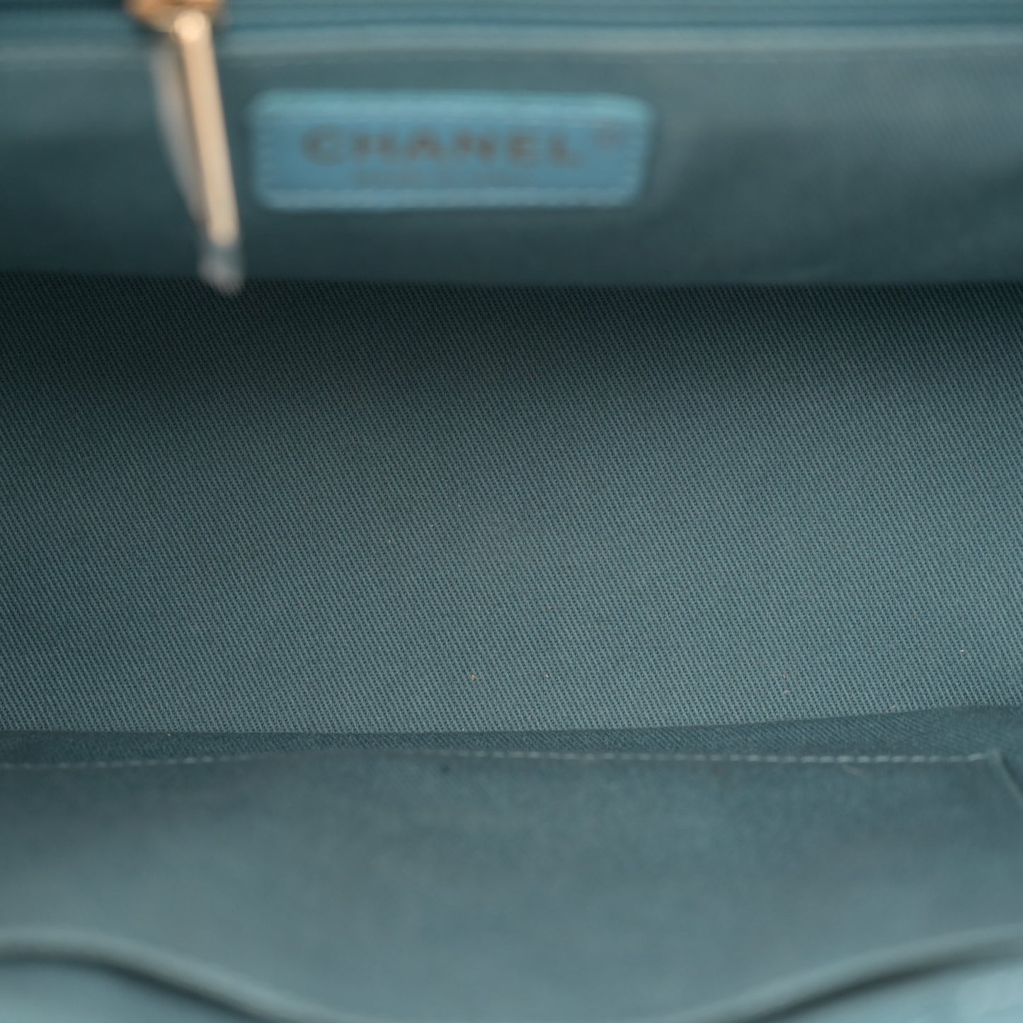 Caviar Quilted Small Business Affinity Shopping Bag Blue